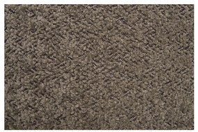 Medas puf cu depozitare, bouclé, maro, natural