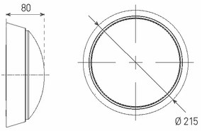 Aplică LED de exterior LED/14W/230V IP54 alb