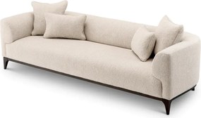 Canapea confortabila design LUX Brannan, Boucle chalk white