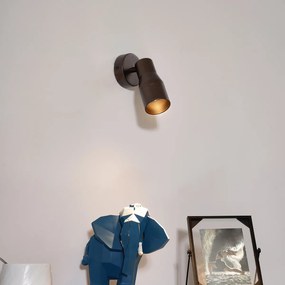 Spotlight modern tavan bronz închis GU10 50mm rotund - Stanley