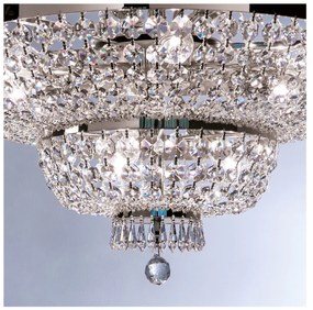 Lustra suspendata cristal Schöler design de lux Sheraton 70cm, chrome