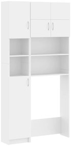 Set dulap masina de spalat, alb, lemn prelucrat