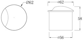 Spot incastrabil LED pentru exterior IP65 BISCOTTI alb MYO035-L3W3K
