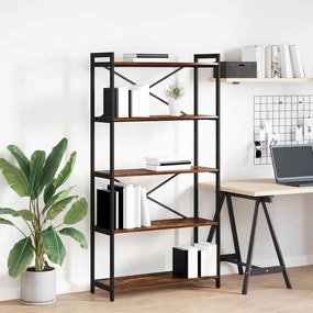 vidaXL Bibliotecă Stejar afumat 80 x 30 x 153 cm Lemn compozit