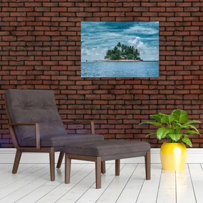 Tablou insula în mare (70x50 cm)