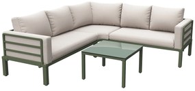 Set mobilier de grădină 4-5 locuri, Bej | Aosom Romania