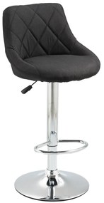 Scaun de bar, negru/crom, MARID