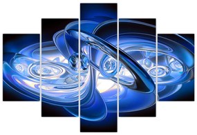 Tabloul abstract albastru (150x105 cm)