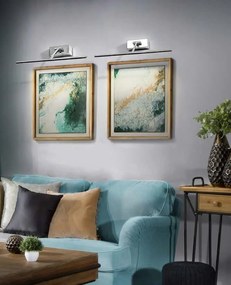 Aplica LED pentru tablou cu brat directionabil Monalisa 46 crom negru