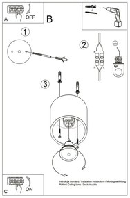Spot gri închis ø 10 cm Roda – Nice Lamps