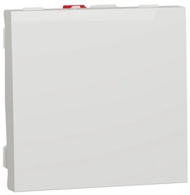 Intrerupator simplu, 2 module, 10A, alb, Schneider Noua Unica