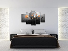 Tabloul cu bile portocalii (150x105 cm)