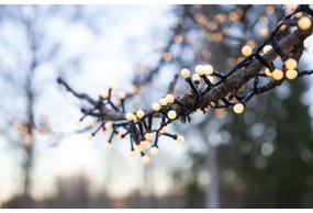 Instalație LED de Crăciun de exterior BERRY MINI 300xLED/8 funcții 11m IP44 alb cald Eglo