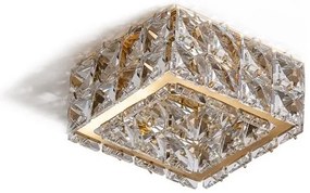 Spot incastrat tavan/plafon design decorativ ESTER SQUARE 2 GOLD