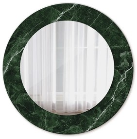Oglinda cu decor rotunda Marmură verde