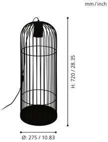 Eglo 43389 - Lampadar LED LATCHELY 1xGU10/5W/230V