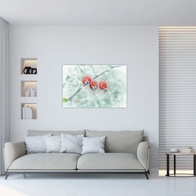 Tablou cu măcieșe înghețate (90x60 cm)