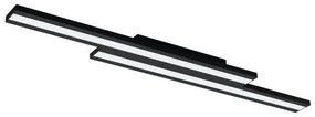 Plafoniera LED RGB inteligenta, design modern Savatarila-z negru
