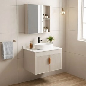Set de mobilier de baie cu blat Modo 60cm Beige