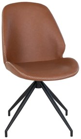 Scaune de dining maro coniac 2 buc. Monte – House Nordic