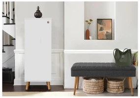 Mobilier hol Beside 1 (alb + antracit). 1094007