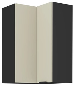 Dulap de colt superior, casmir negru, ARAKA 60x60 GN-90 2F
