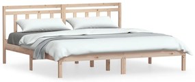 3100609 vidaXL Cadru de pat, 200x200 cm, lemn masiv de pin