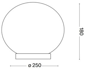 Lampă LED de masă Ideal Lux CANDY 1xG9/3W/230V d. 25 cm alb