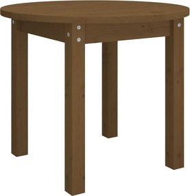 vidaXL Măsuță de cafea, maro miere, Ø 55x45 cm, lemn masiv de pin