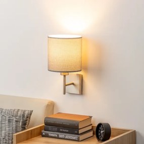 Eglo - Aplica de perete LED TUNJA, 1 x E27, 60W, 230V, crom mat/gri