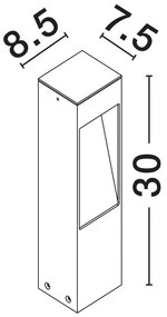 Stalp de exterior pentru terasa sau gradina, MADDI H-30cm