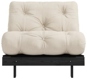 Fotoliu bej Roots Black Night – Karup Design