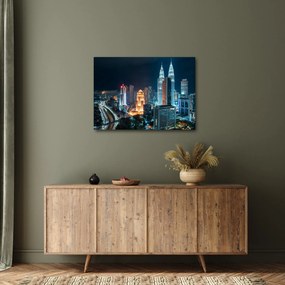 Tablou - Noaptea în Kuala Lumpur (70x50 cm)