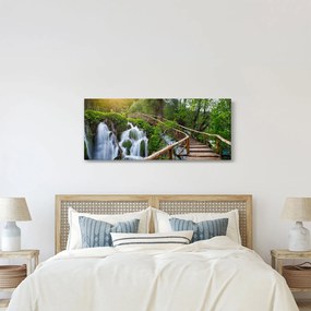 Tablou - Lacurile Plitvice (120x50 cm)
