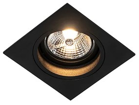 Spot modern îngropat negru reglabil - Chuck 70