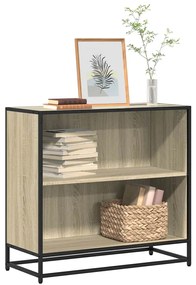 vidaXL Bibliotecă, stejar sonoma, 80,5x35x76 cm, lemn prelucrat