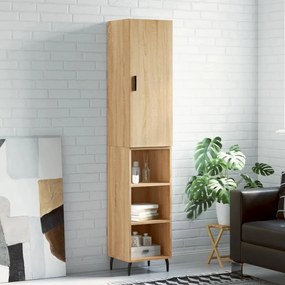 vidaXL Dulap înalt, stejar sonoma, 34,5x34x180 cm, lemn prelucrat