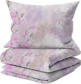 Lenjerie de pat din satin de bumbac HELENA roz Dimensiune lenjerie de pat: 2 buc 60 x 70 cm | 200 x 200 cm