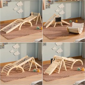 Juskys Set de cățărare pentru copii Movario 5 în 1