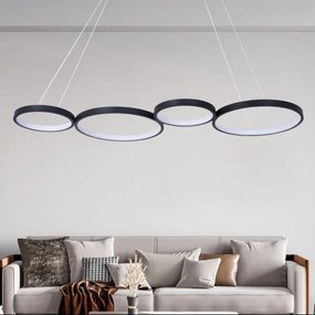 Lustră LED pe cablu FLAMENCO LED/42W/230V 4000K negru