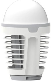 Lampă LED portabilă cu încărcare, capcană insecte, 5W, 1800 mAh, IPX4, alb/gri