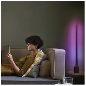 Lampadar LED RGBW dimabil SMART+ FLOOR LED/8W/230V Wi-Fi negru Ledvance + telecomandă