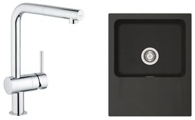 Set baterie bucătărie Grohe Minta 32168000, chiuvetă tectonite Franke Orion 114.0286.441