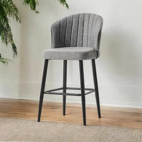 Set de scaune de bar Rubi Grey, 2 buc.