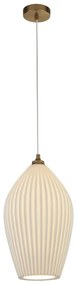 Lustra suspendata design vintage cu abajur ceramic Belle