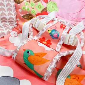 Balansoar cu vibrații și muzică, până la 18 kg, roz