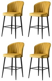 Set de scaune de bar Rubi Yellow, 4 buc., 4 buc