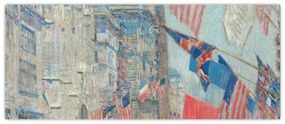 Tablou - Childe Hassam, Allies day, reproducere (120x50 cm)