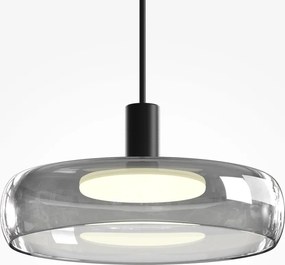 Lustra LED suspendata Float sticla fumurie