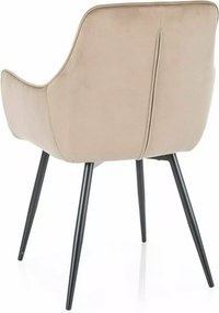 Scaun de dining tapiTat FIGO, bej/negru